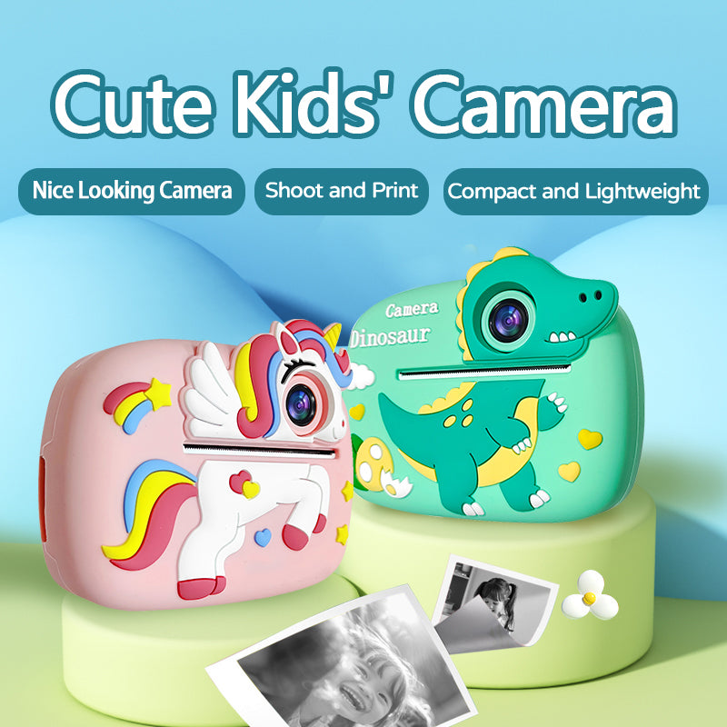 D1 Kids Instant Print Camera – Dual-Lens Digital Camera with 2.4” HD Screen, Photo & Video Recording