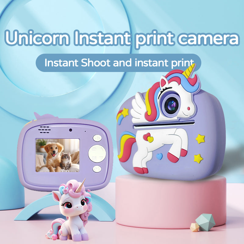 D1 Kids Instant Print Camera – Dual-Lens Digital Camera with 2.4” HD Screen, Photo & Video Recording