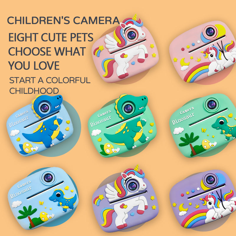 D1 Kids Instant Print Camera – Dual-Lens Digital Camera with 2.4” HD Screen, Photo & Video Recording