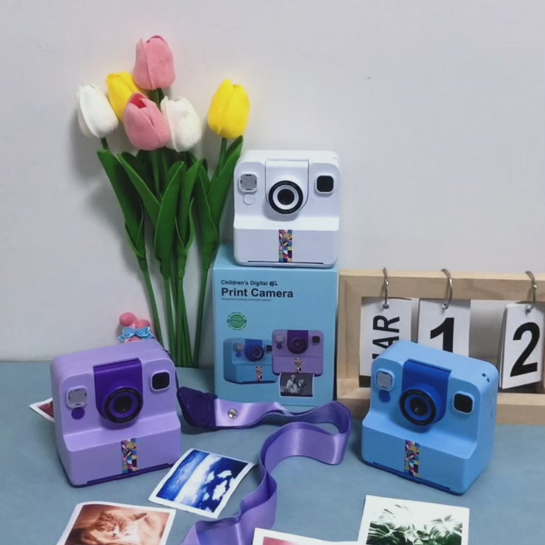 A30 Kids Instant Print Camera - Zero Ink Selfie Camera with 2.4" HD Screen (Ideal Birthday Gift)